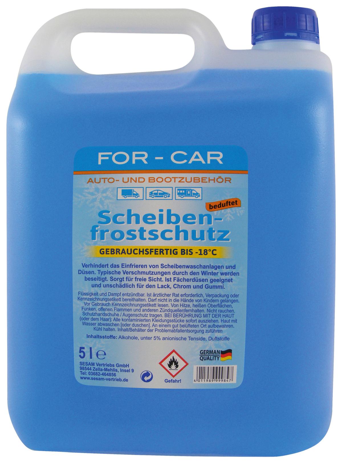 Scheibenfrostschutz Auto 5 L Gebrauchsfertig Bis - 18°c - MODERN, Kunststoff (18/29/13cm)