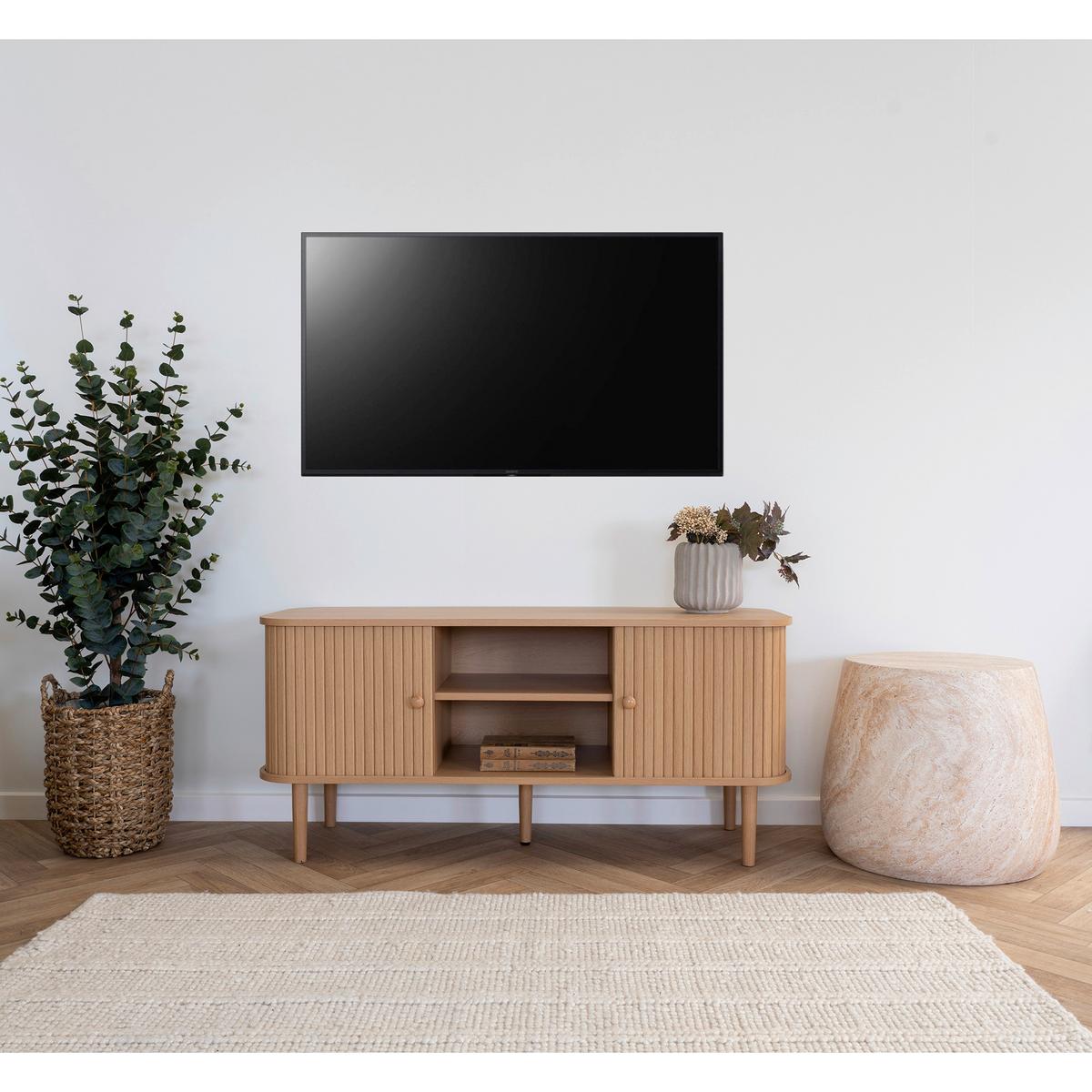 Lowboard Nikko Echtholz Kiefer B: 113cm - Naturfarben, Design, Holz/Holzwerkstoff (113/51,5/40cm) - MID.YOU