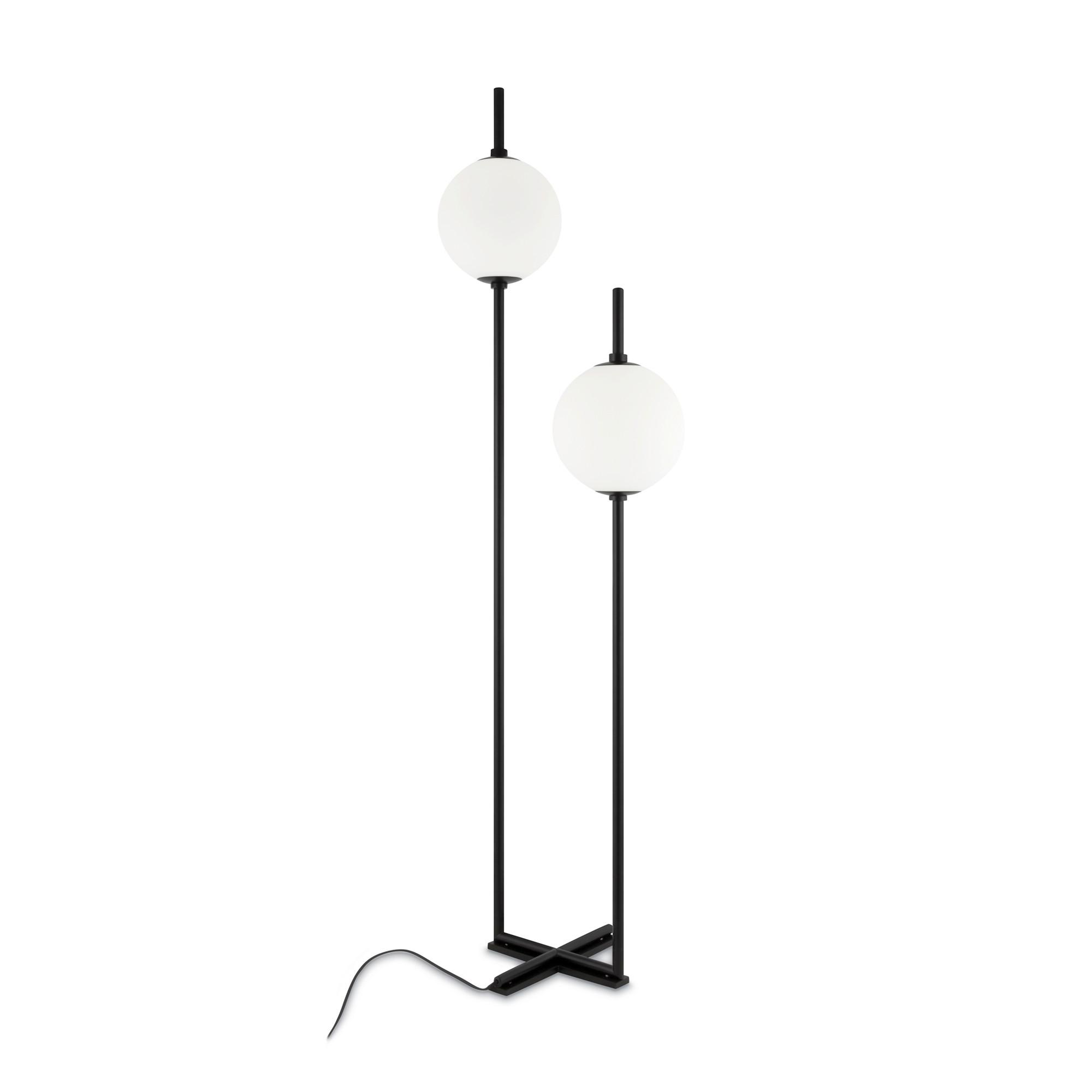 Stehleuchte The Sixth Sense - Schwarz/Weiß, Trend, Glas/Metall (44/32/150cm) - MAYTONI