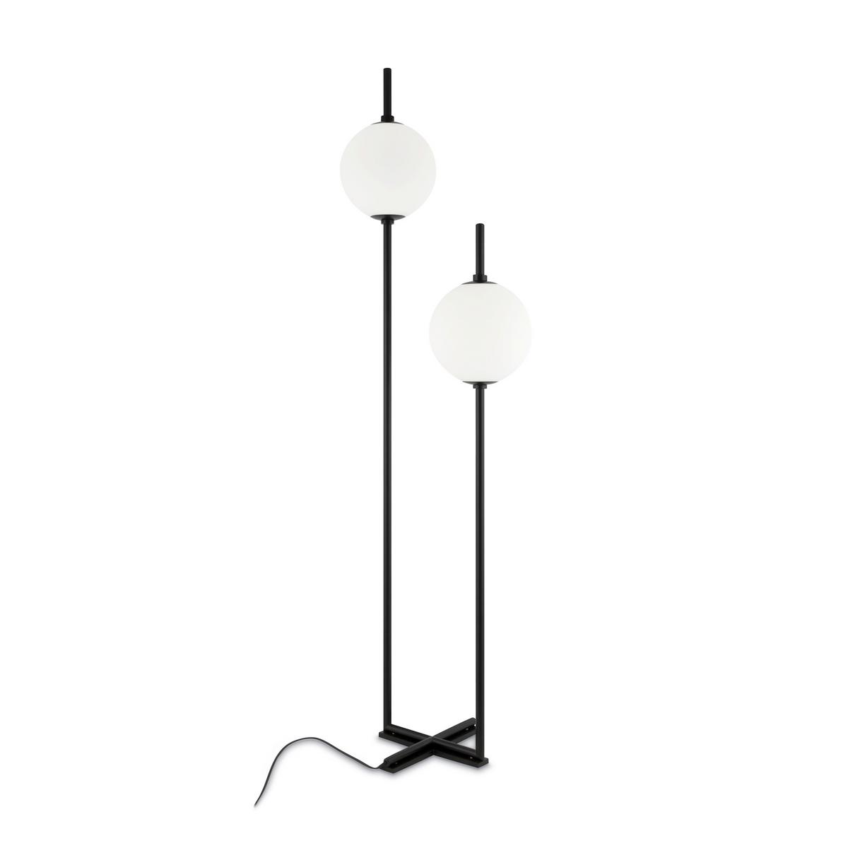 Stehleuchte The Sixth Sense - Schwarz/Weiß, Trend, Glas/Metall (44/32/150cm) - MAYTONI