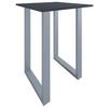 Bartisch Xona B 80x80x120 Cm Anthrazit, Silberfarben - Anthrazit/Silberfarben, KONVENTIONELL, Holzwerkstoff/Metall (80/80/102cm)