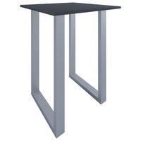 Bartisch Xona B 80x80x120 Cm Anthrazit, Silberfarben - Anthrazit/Silberfarben, KONVENTIONELL, Holzwerkstoff/Metall (80/80/102cm)