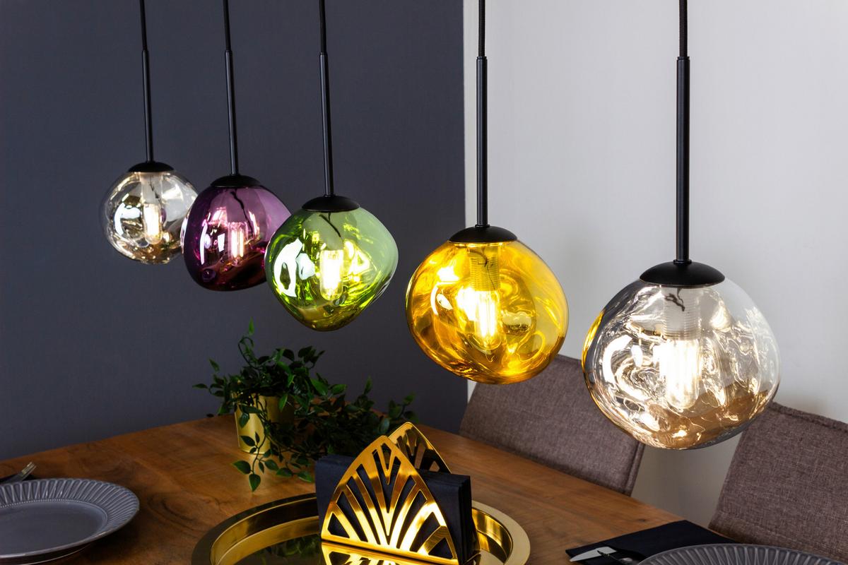 Hängeleuchte Canopus Multicolor L: 115 cm - Multicolor, Basics, Glas (115/15/150cm)