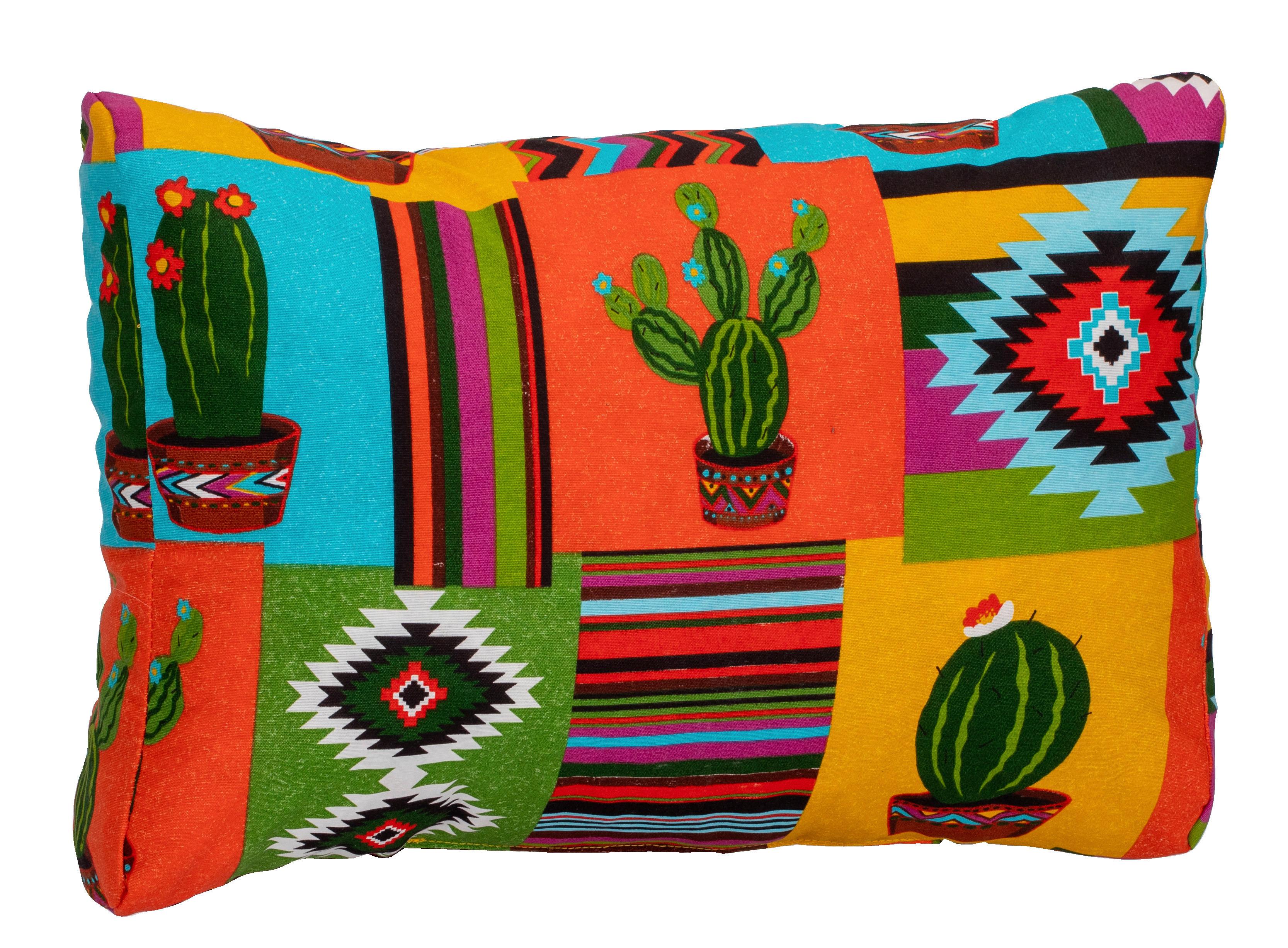 Palettenkissen Rückenkissen 60x40 cm Bunt Loungekissen - Blau/Gelb, Basics, Textil (60/40/20cm) - Gardenson