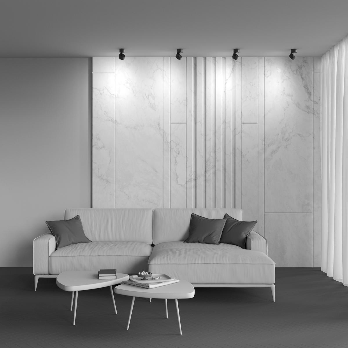 Deckenleuchte Onda - Schwarz, Basics, Metall (8,5/8cm) - MAYTONI