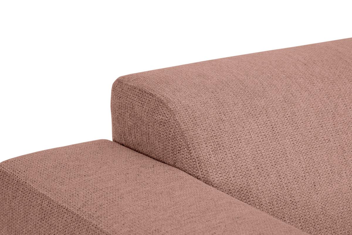 3-sitzer-sofa Oslo Taupe B: 218 Cm - Taupe/Schwarz, Design, Textil (218/77/93cm) - MID.YOU