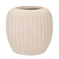 Vase Mist Pot Creme B: 26,5 cm - Creme, Basics, Metall (26,5/26/26,5cm)
