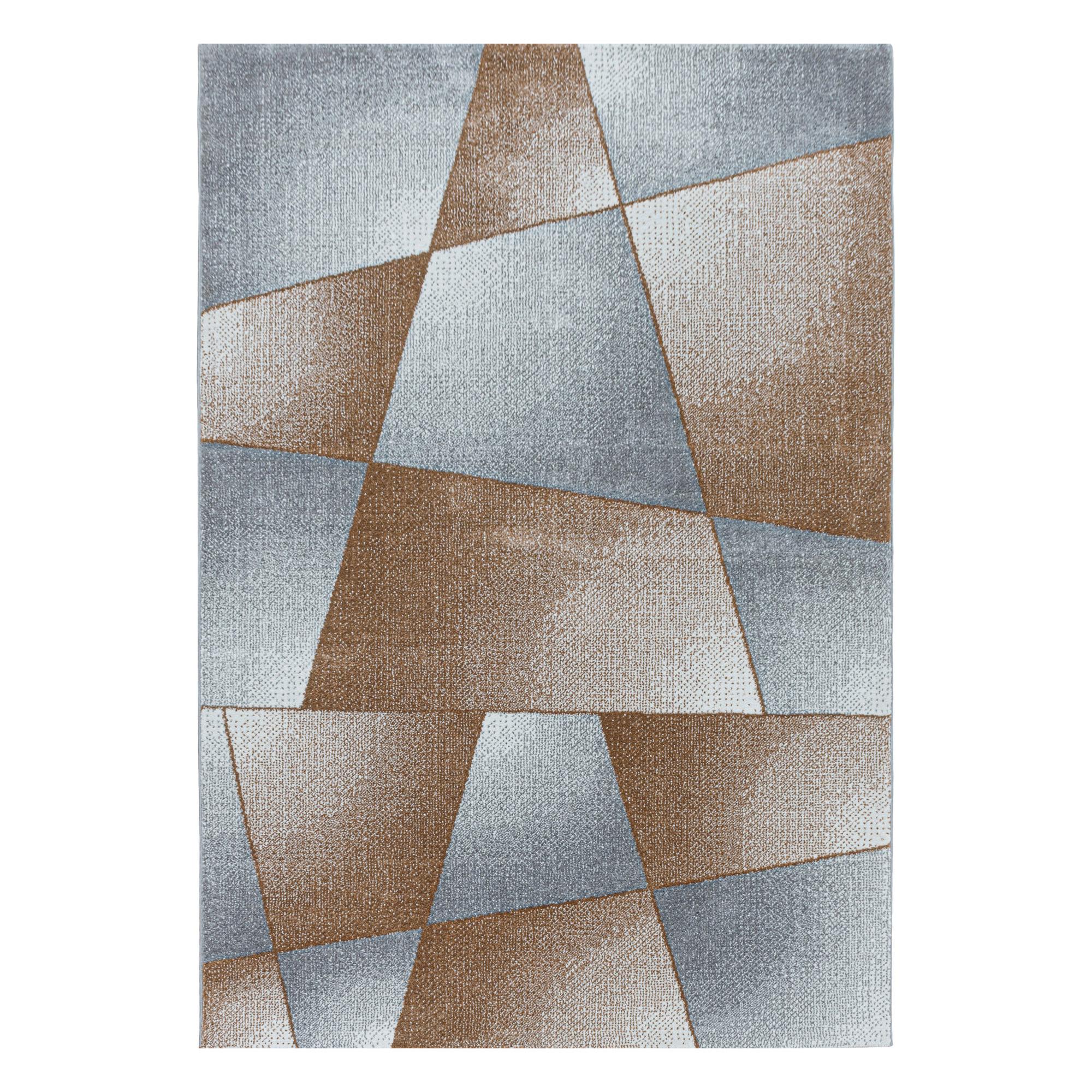 Hochflor Teppich Kupferfarben Abstrakt Rio 160x230 cm - Kupferfarben, Basics, Textil (160/230cm)