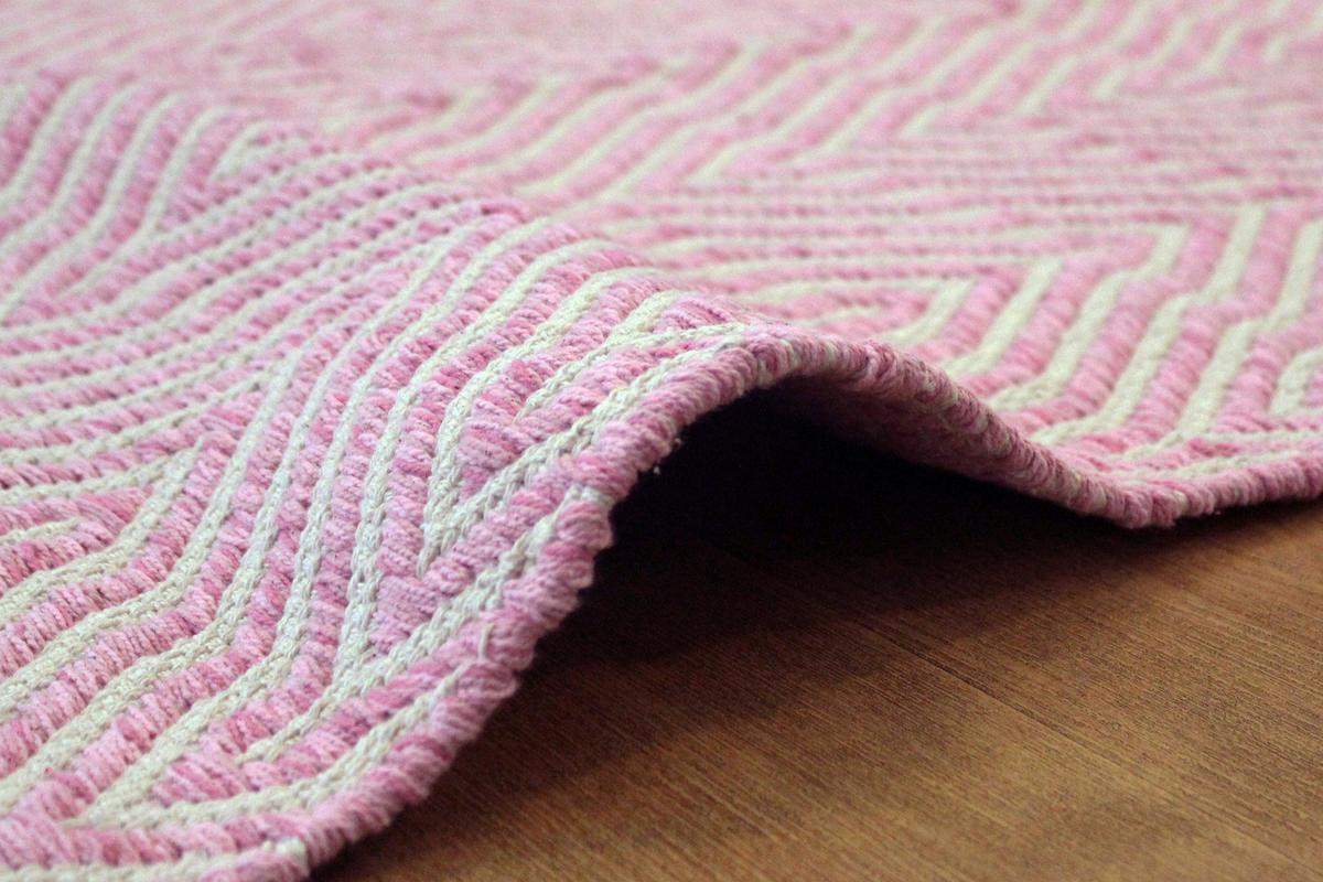 Flachwebteppich Aperitif Pink, 160x230 cm - Pink, LIFESTYLE, Textil (160/230cm)