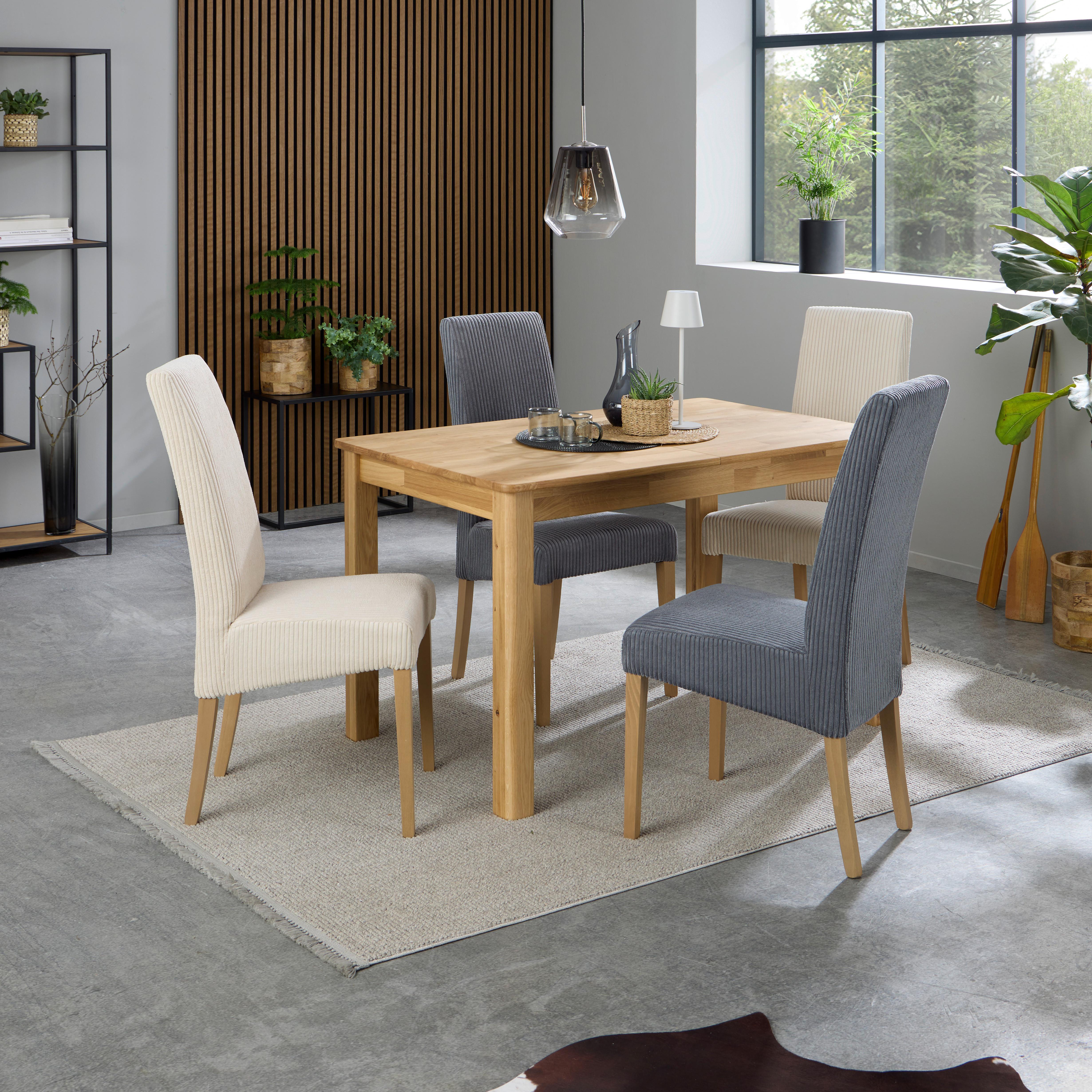 Ausziehtisch Gerd 125 Az Wildeiche, Auf 165 cm Auszieb. - Eichefarben, MODERN, Holz (125-165/76/80cm)