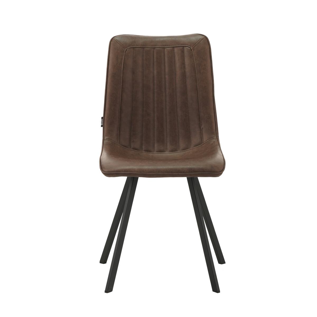 Stuhl-Set Liano Taupe, B: 45,5 cm - Taupe/Schwarz, MODERN, Textil/Metall (45,5/89,5/60cm) - MID.YOU