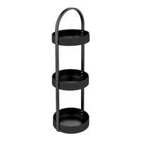 BADEZIMMERREGAL DONGO 26058100 - Schwarz, MODERN, Metall (24/73/22cm) - Wenko