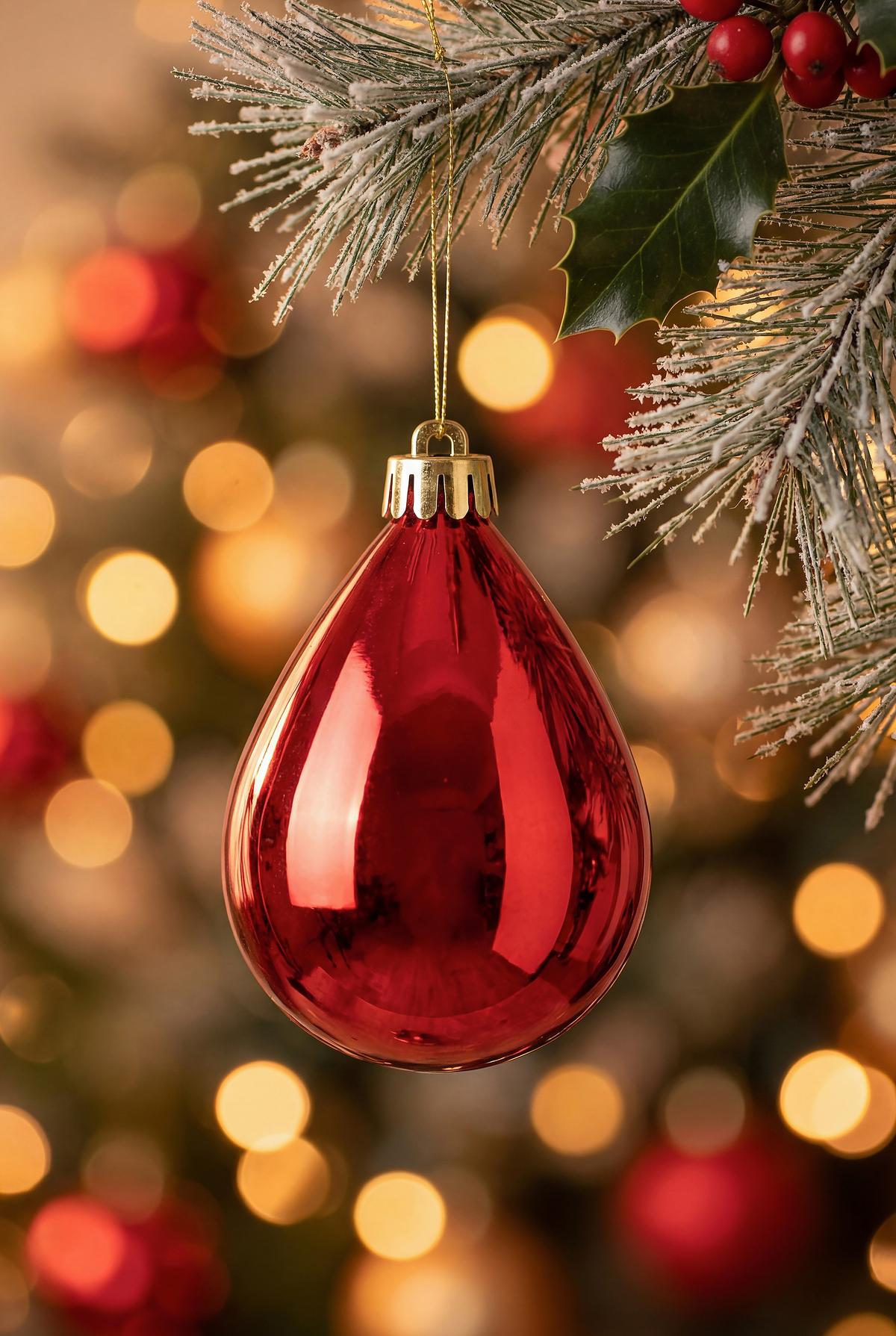 CHRISTBAUMKUGEL-SET Dirk, Rot, 90-teilig - Rot, KONVENTIONELL, Kunststoff - Luca Bessoni