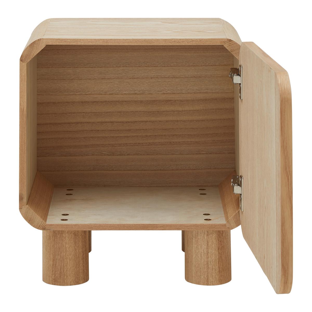 NOČNÝ STOLÍK ALVA -TREND- - prírodná farba, Modern, drevo/kompozitné drevo (40/45/30cm) - Premium Living