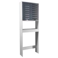 WASCHMASCHINENSCHRANK Flonali Weiß/Anthrazit B: 63cm - Anthrazit/Weiß, Trend, Holzwerkstoff (63/179/23cm) - MID.YOU