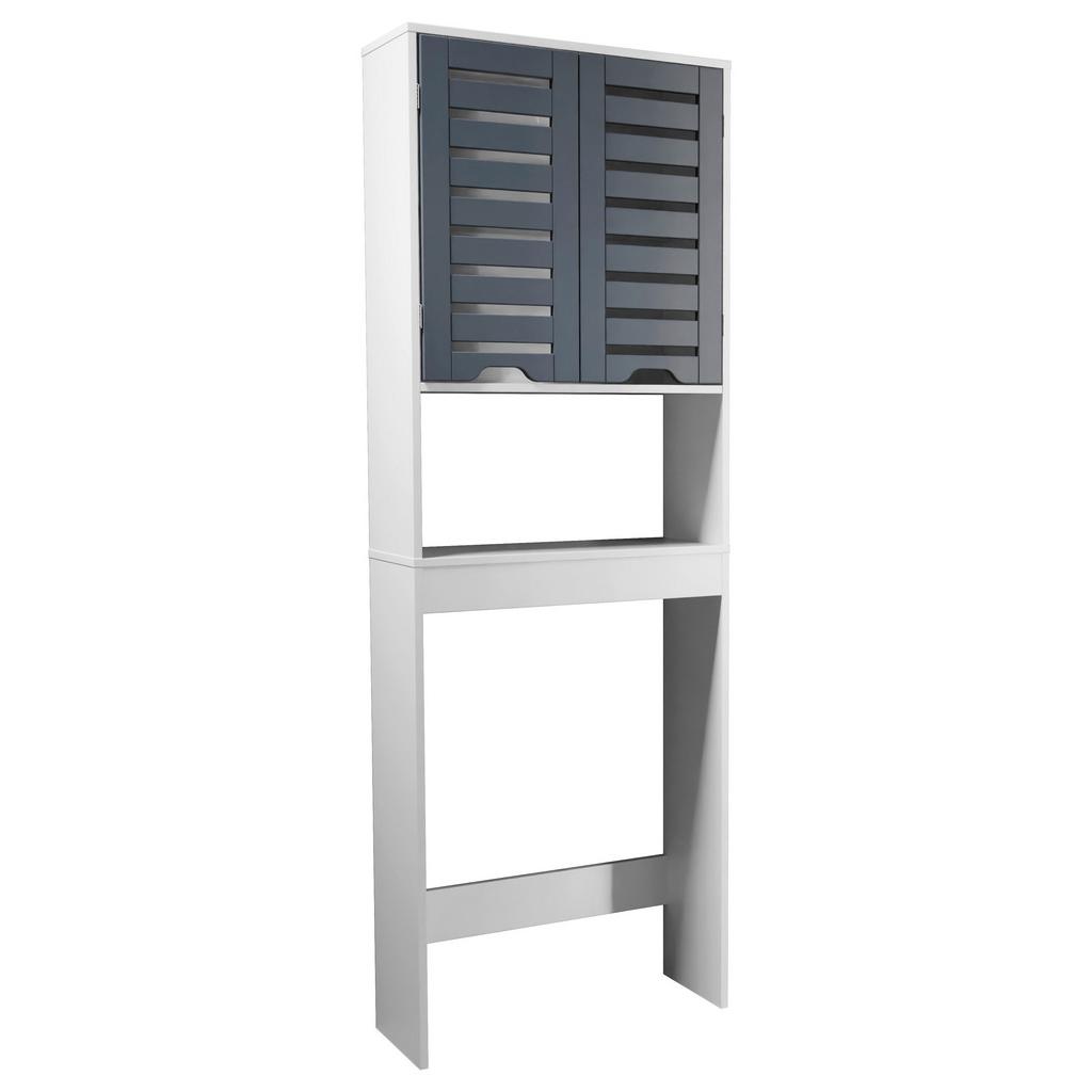 WASCHMASCHINENSCHRANK Flonali Weiß/Anthrazit B: 63cm