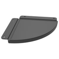 Eckregal Eckregal, 2 Stk. Radius 24cm - Anthrazit, Basics, Kunststoff (-/2,5/-cm)