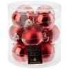 Christbaumkugel-Set Leni - Rot, MODERN, Glas (15/18cm)