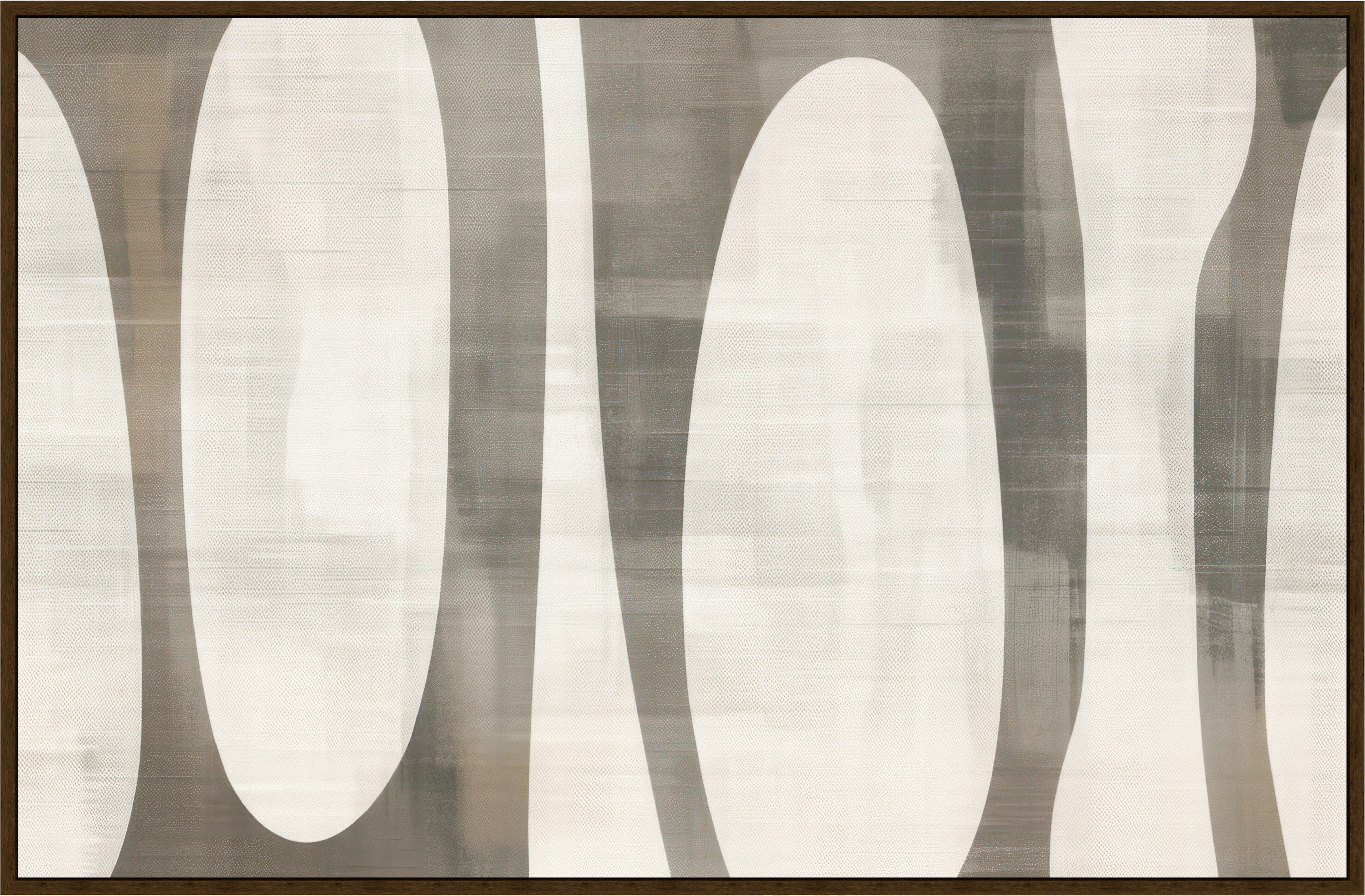 Obraz na plátně LOTTA, 60x90cm - tmavě hnědá/černá, Moderní, kompozitní dřevo/textil (60/90cm) - Premium Living