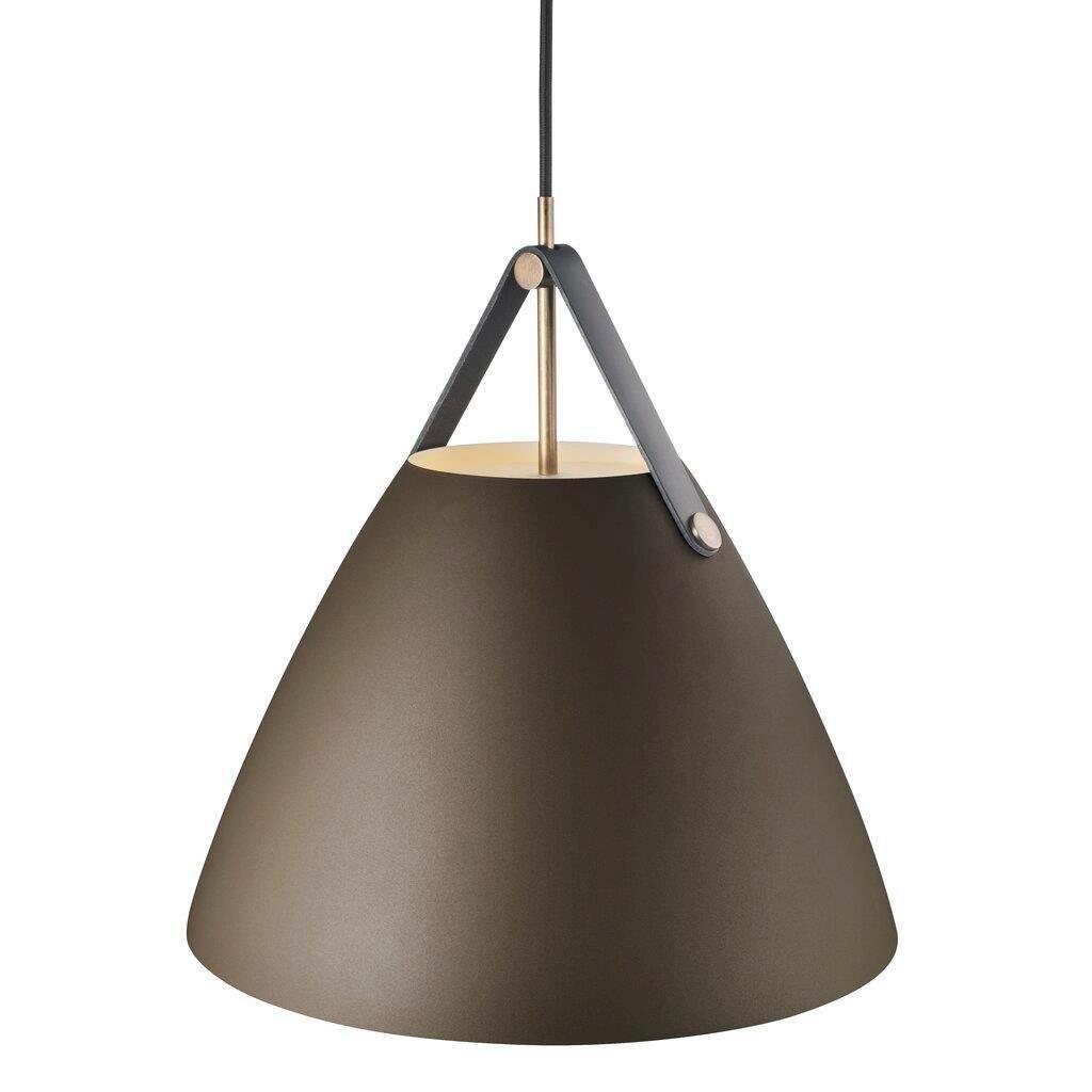 Hängeleuchte Japandi Braun D: 36 cm - Braun, Design, Metall (36/37cm) - Nordlux
