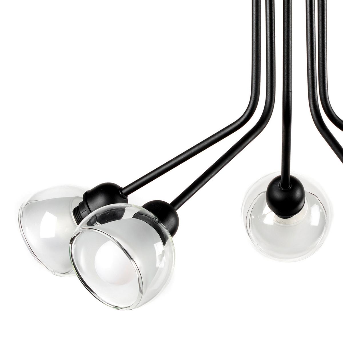 Deckenleuchte 5041/pl5 - Schwarz, Basics, Metall (55/45cm)