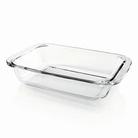 Auflaufform Gourmetmaxx Glas, LxBxH: 23x15x4,7 cm - Transparent, Basics, Glas (23/15/4,7cm)
