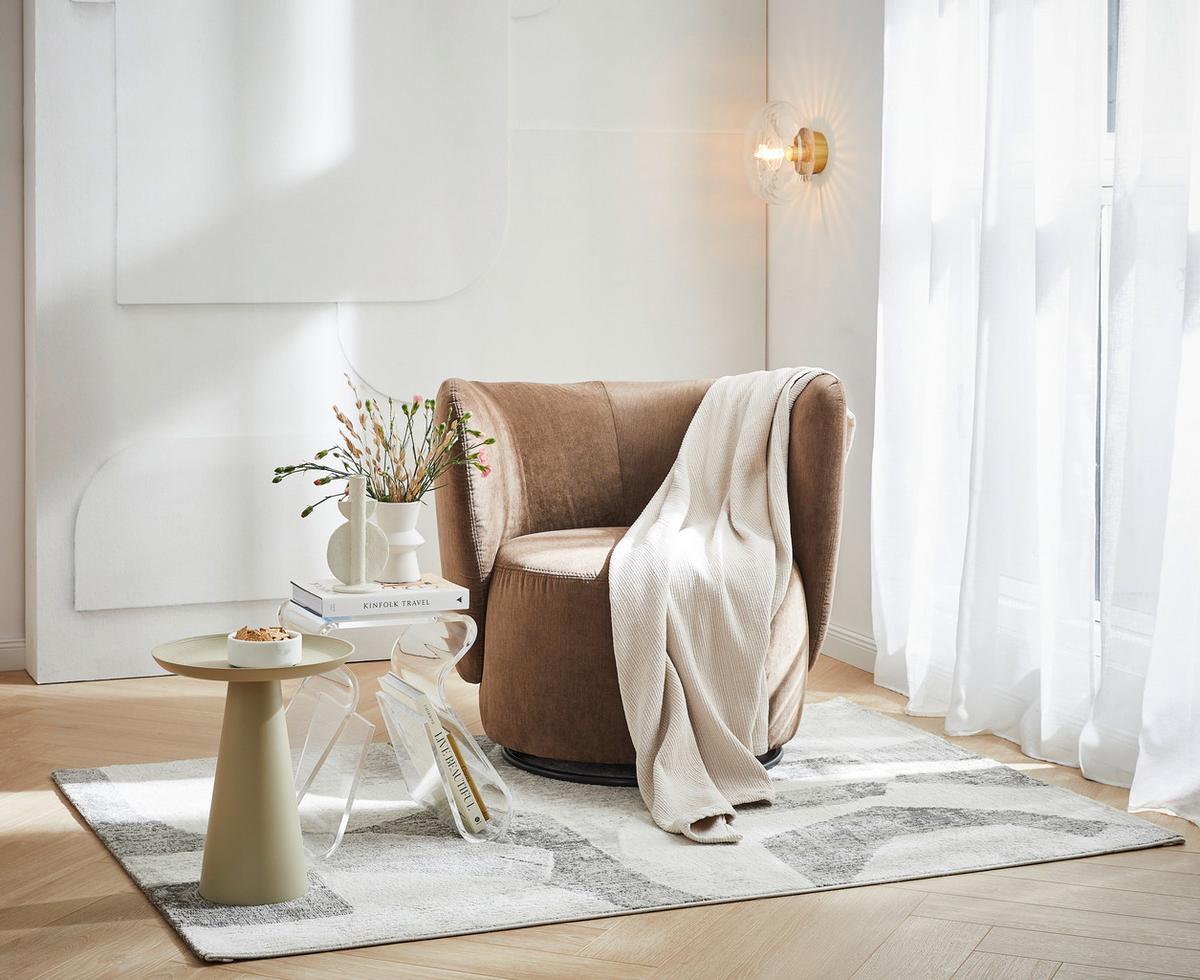 Wandleuchte Brussels 1-Flammig mit Schalter - Transparent/Goldfarben, Basics, Glas/Metall (28cm) - It's about Romi