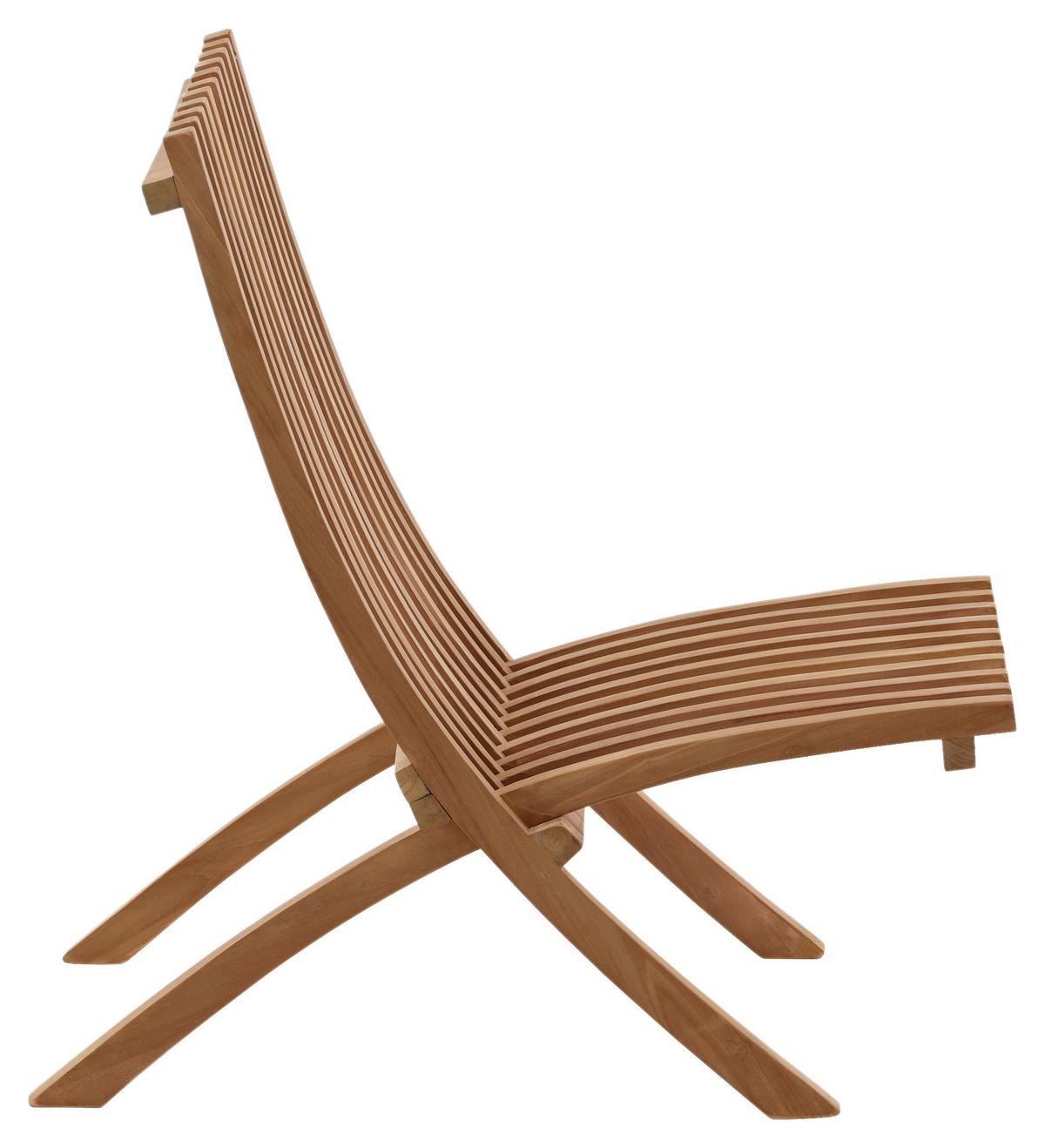 Loungesessel 2er-set Kenya Aus Holz - Teakfarben, KONVENTIONELL, Holz (73/85/63cm) - Gardenson
