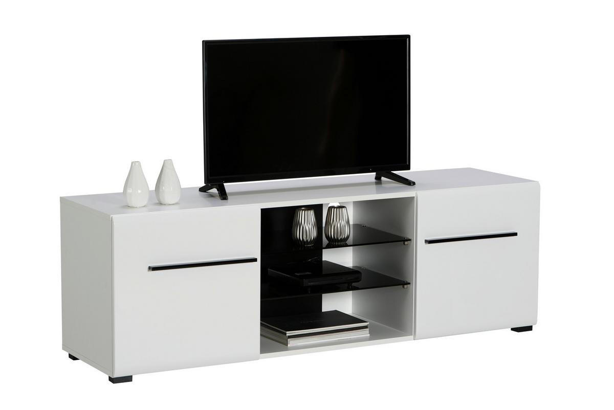 Tv-elem Trentino - fehér, Modern, faalapú anyag (150/49,5/41,5cm)