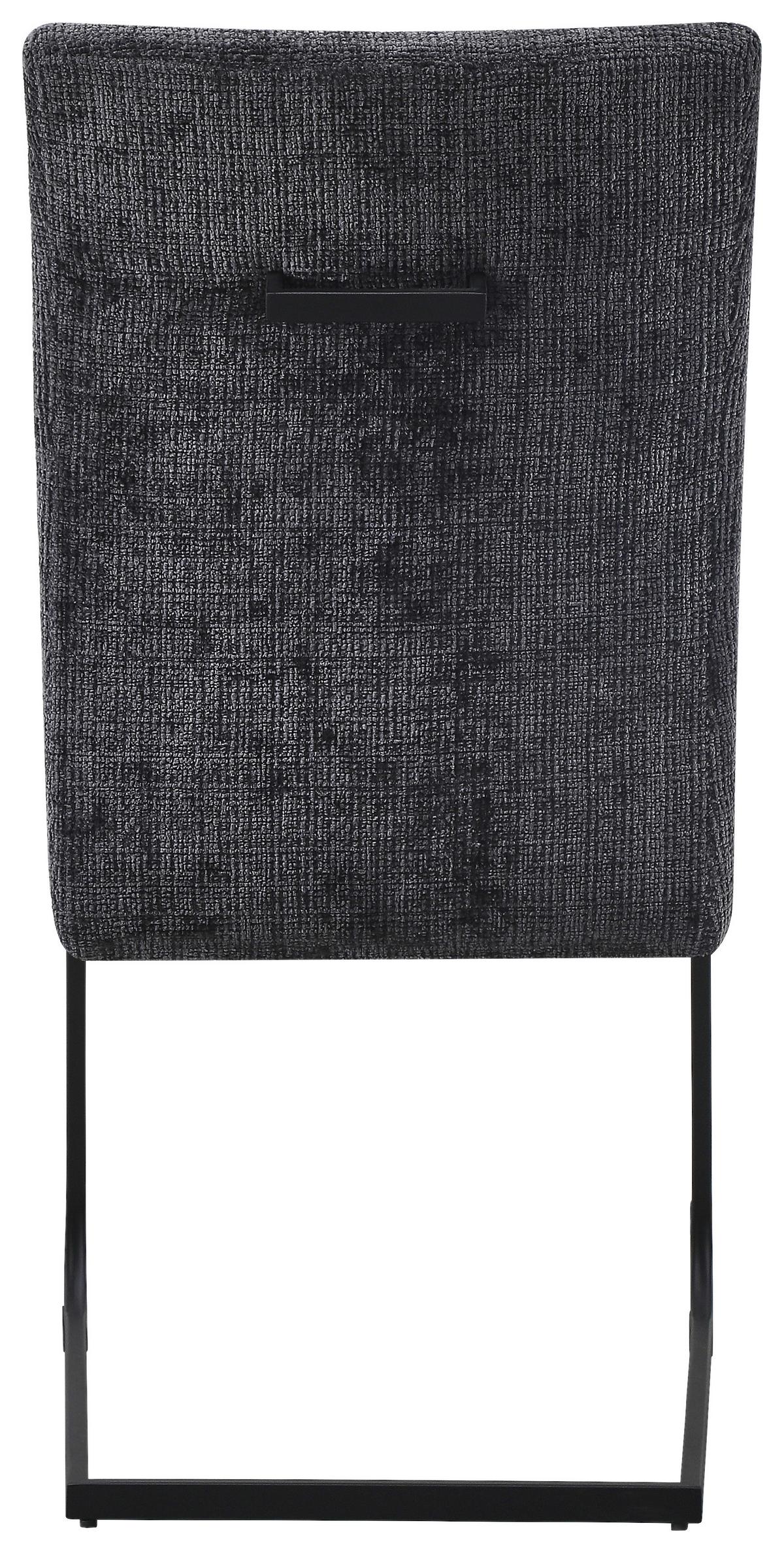 Schwingstuhl Phil Giga-S - Dunkelgrau/Schwarz, KONVENTIONELL, Textil/Metall (65/98/50cm)