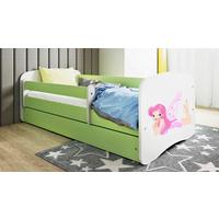 Kinder-/Juniorbett Babydreams Inkl. Matratze 80x160 - Birkefarben/Weiß, MODERN, Holz/Holzwerkstoff (80/160cm) - MID.YOU