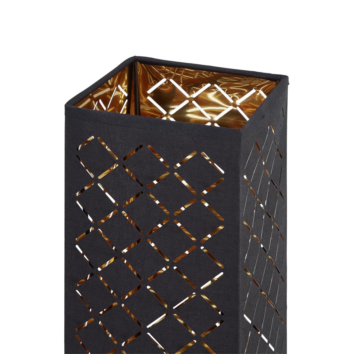 Stojací lampa Elin V: 118cm, 40 Watt - černá/barvy zlata, Lifestyle, kov/textil (15/118cm) - Mömax