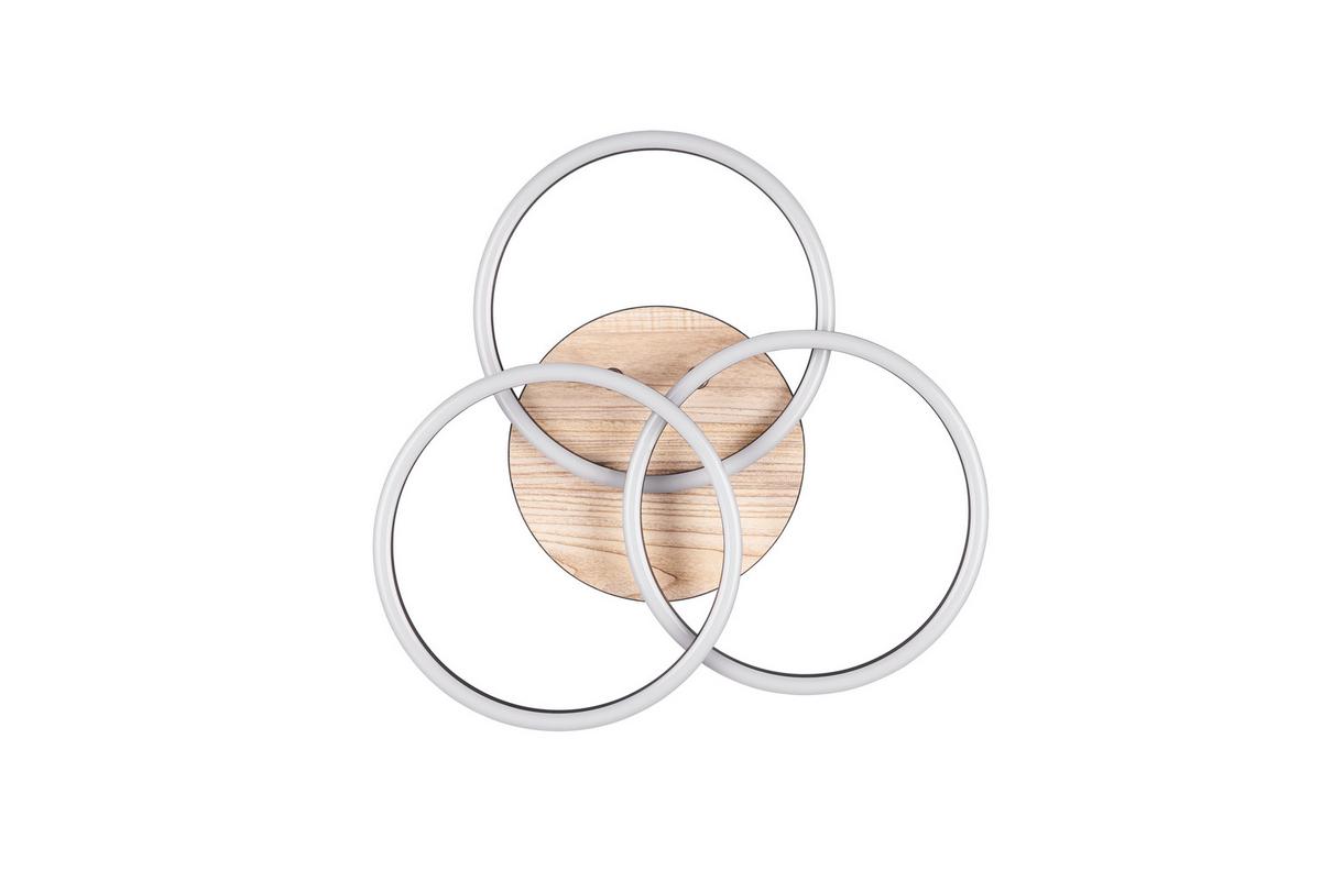 LED-Deckenleuchte R62823135 Circle - Braun, Design, Kunststoff (44/9,5cm)