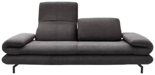 2-sitzer-sofa Looks Xiii Anthrazit - Anthrazit/Schwarz, Design, Textil (204 (264)/83 (110)/98cm) - LOOKS by W.Joop