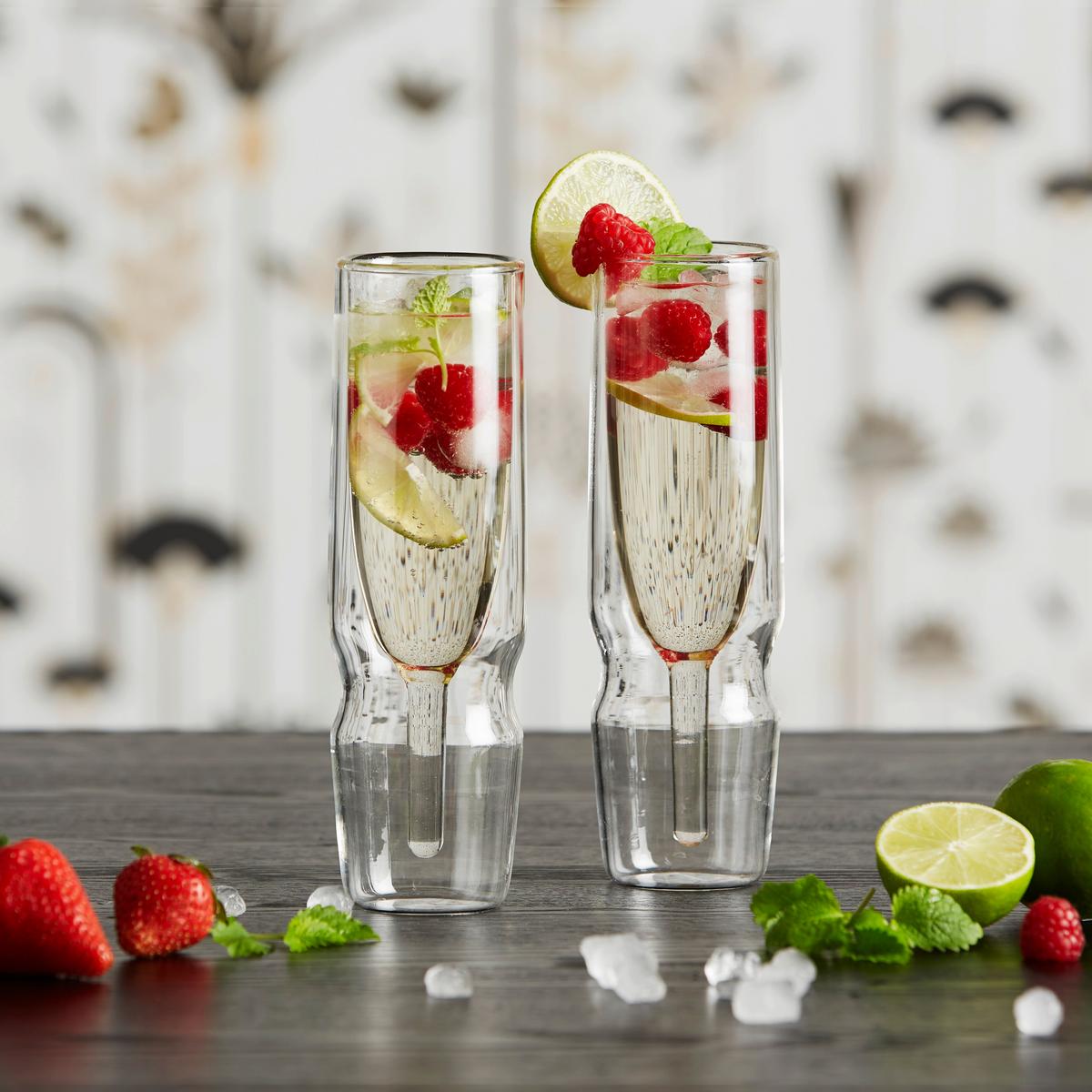 SKLENICE NA SEKT FUSION - čiré, Moderní, sklo - Premium Living