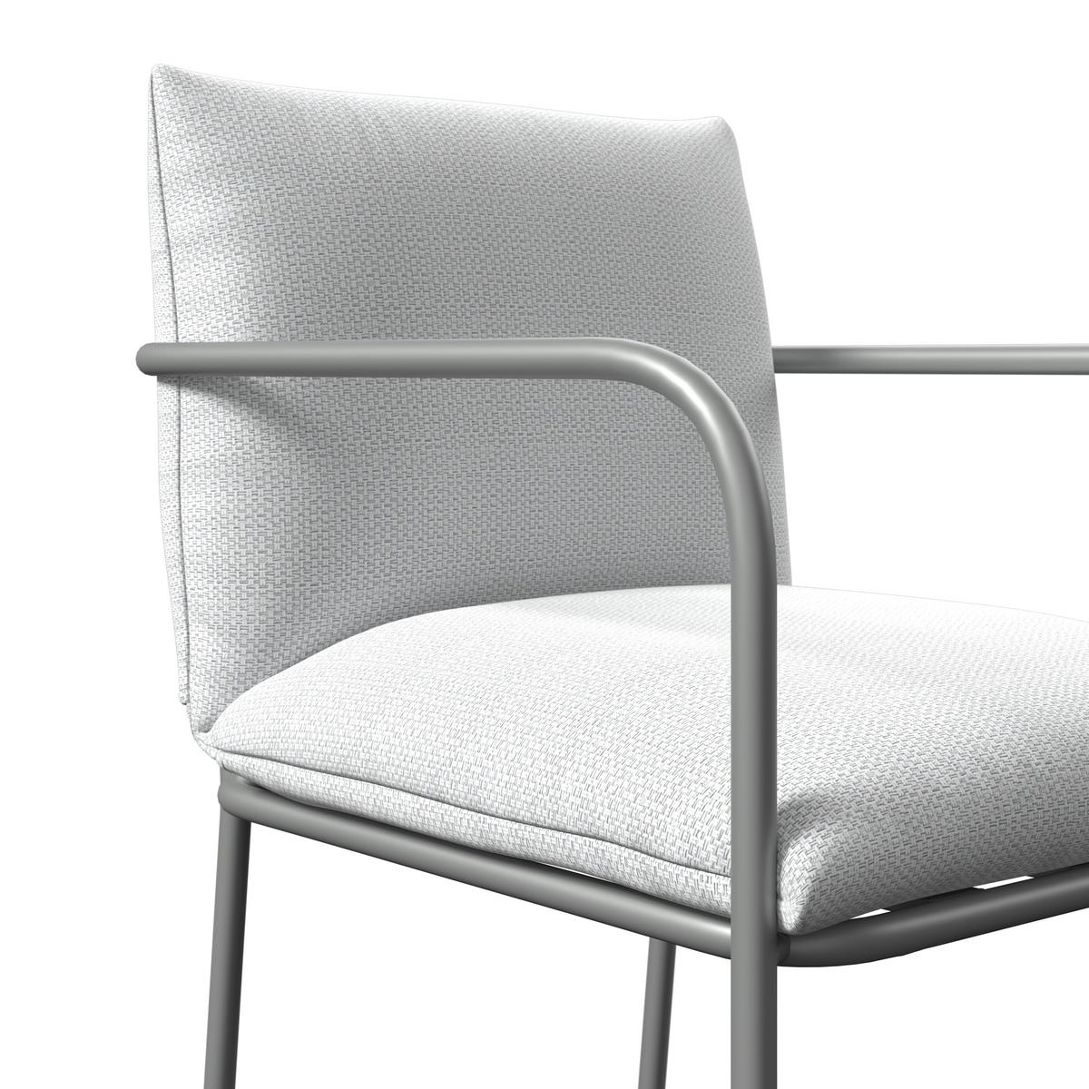 ZAHRADNÍ SESTAVA KANADA - krémová/světle šedá, Moderní, kov/textil