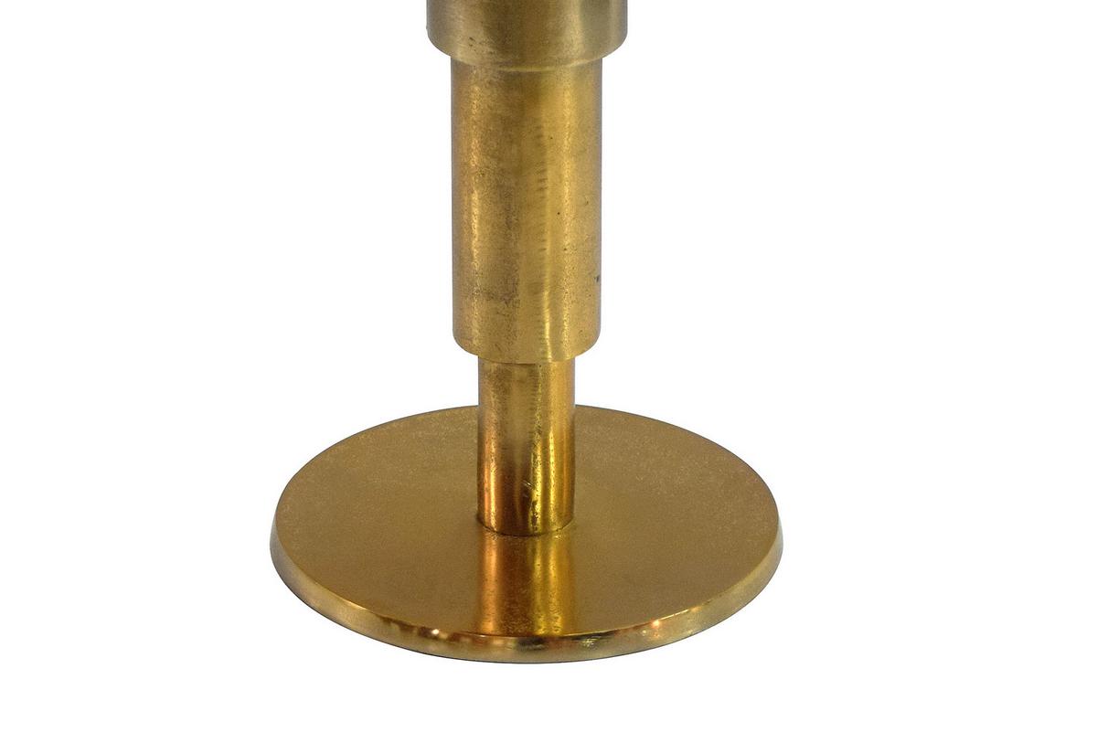 BEISTELLTISCH Schwarz L: 37cm - Goldfarben/Schwarz, Design, Stein/Metall (37/37/59cm) - Livetastic