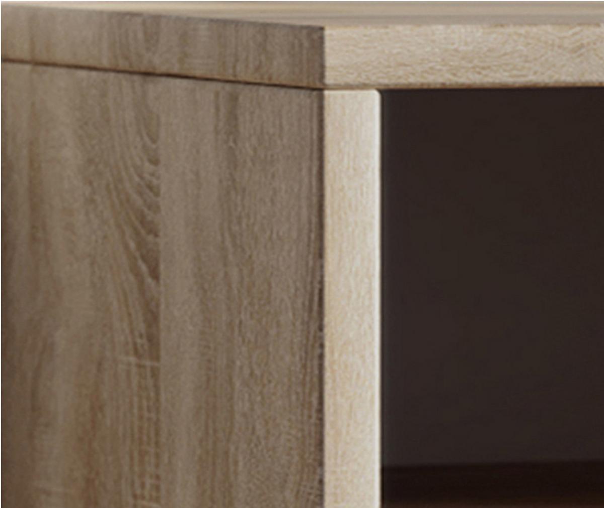 Schuhschrank Hinsol Eiche Dekor 16 Fächer B: 92 Cm - Eichefarben, KONVENTIONELL, Holzwerkstoff (92/67/33cm) - MID.YOU