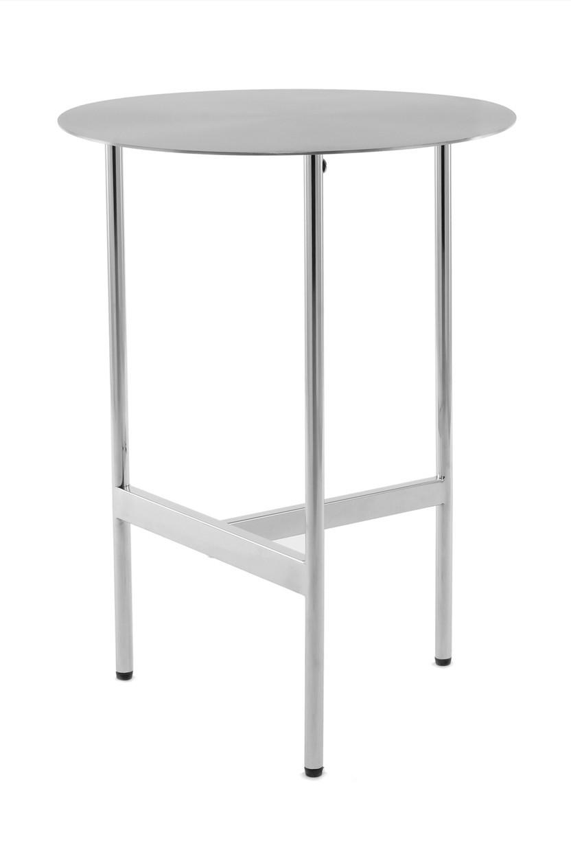 Beistelltisch Pero Silberfarben B: 40 Cm - Silberfarben, Design, Metall (40/54/40cm) - Kayoom