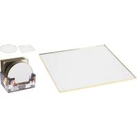 GLASUNTERSETZER TOM - Goldfarben, Basics, Glas (25/25/0,,5cm)
