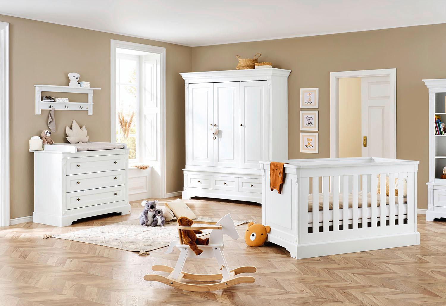BABYZIMMER 103467BGW EMILIA - Weiß, Trend, Holzwerkstoff - Pinolino