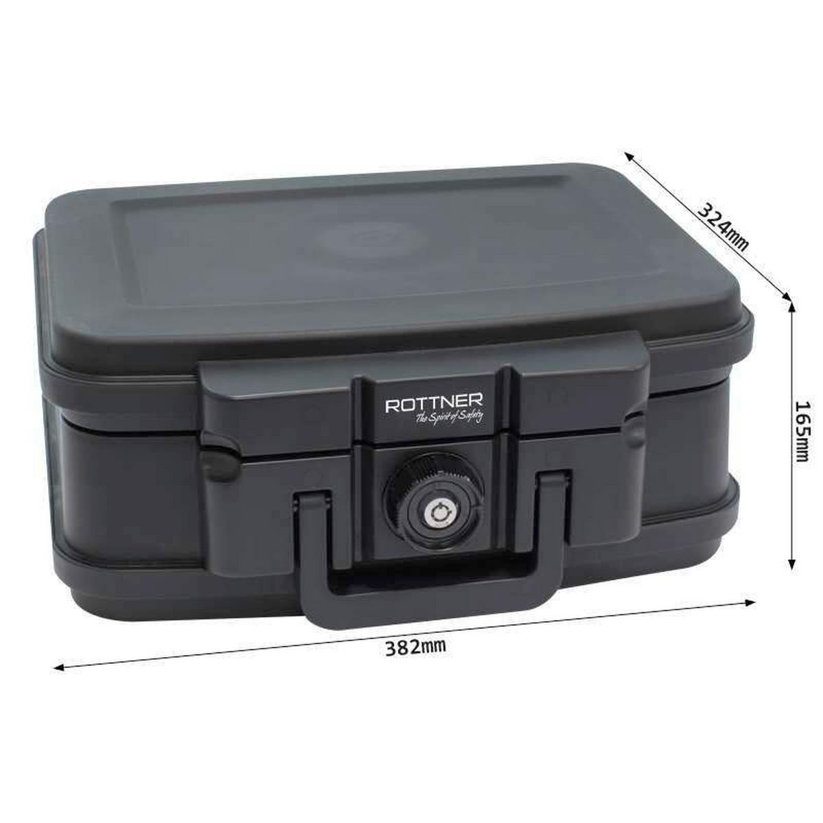 Brandschutztresor Firedatabox1 - Schwarz, KONVENTIONELL, Kunststoff (38,2/16,5/32,4cm) - ROTTNER