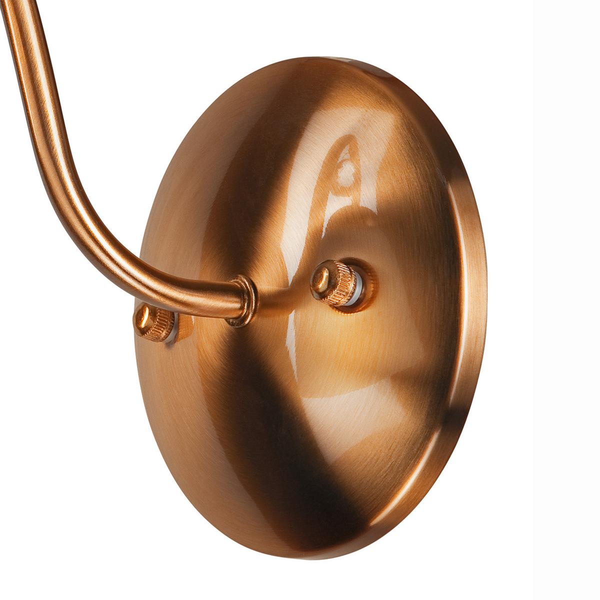 Wandleuchte Miranda Goldfarben D: 20 cm - Goldfarben, KONVENTIONELL, Glas (20/14cm)