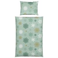 Ágyneműhuzat-garnitúra Snowflake - zöld, Modern, textil - Luca Bessoni