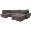 Ecksofa Canion - Chromfarben/Graubraun, Design, Textil (173/322/174cm) - Livetastic