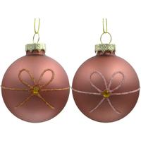 Vánoční ozdoba na stromeček FIGURES - pink/tmavě žlutá, kov/textil (6cm) - Mömax