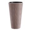 Kaspó Sandy Slim 35cm - cappuccino, műanyag (35cm)