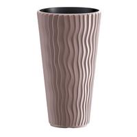Kaspó Sandy Slim 35cm - cappuccino, műanyag (35cm)