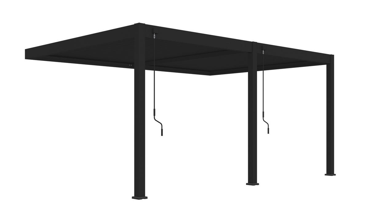 Pavillon Deluxe 530x360cm Wetterfest, Gartenpavillon - Anthrazit, Basics, Metall (530/255/360cm) - WEIDE