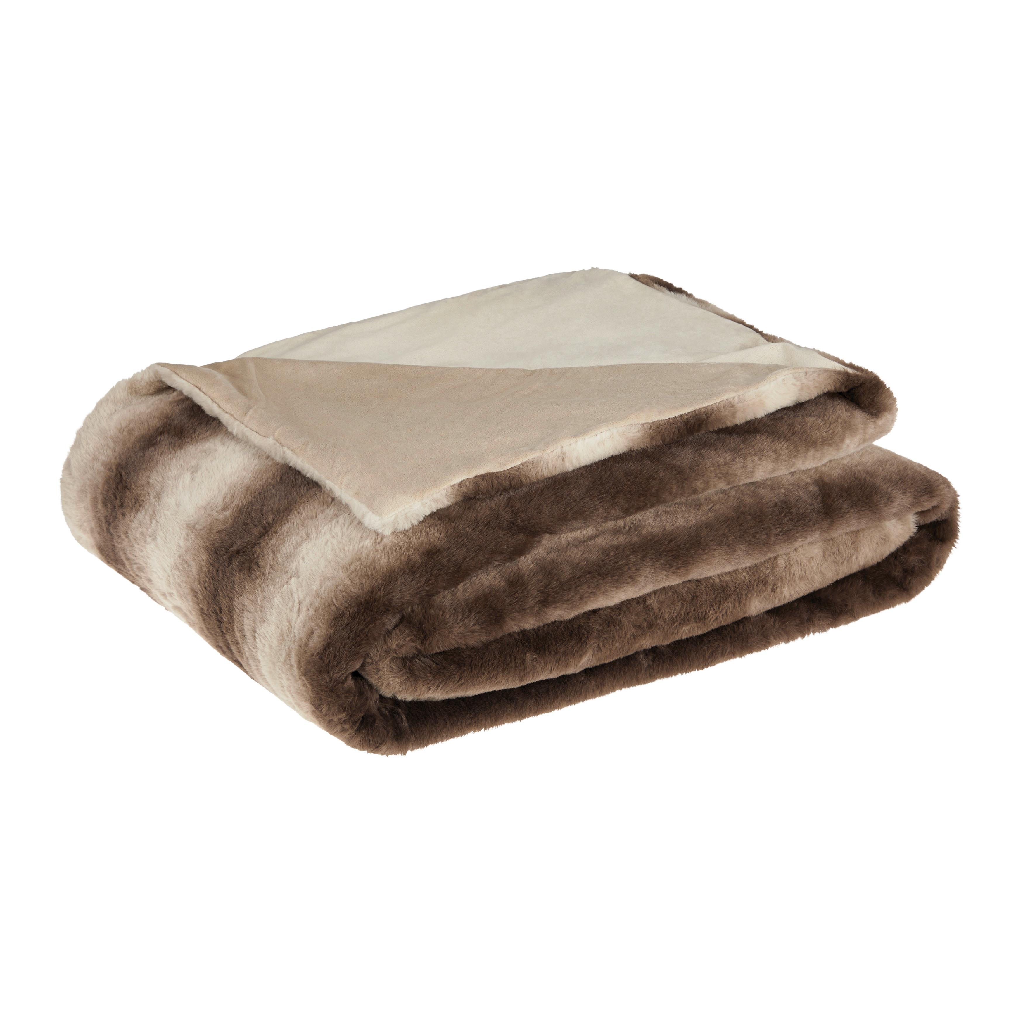 Felldecke Trondheim - Beige/Braun, ROMANTIK / LANDHAUS, Textil (150/200cm) - James Wood